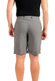 Hugo Boss Men's "Pierce" Gray 10% Wool Pleated Front Shorts: Picture 3