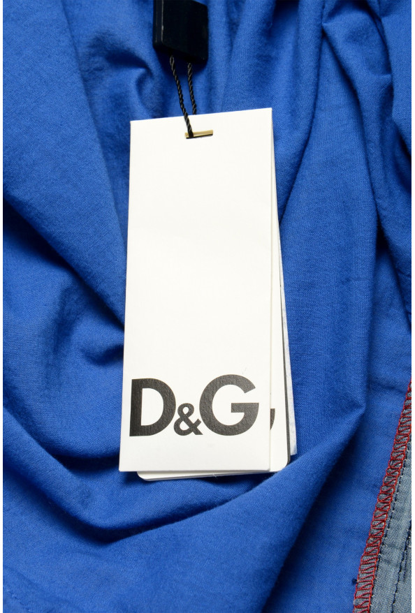 Dolce & Gabbana D&G Men's Blue Long Sleeve Dress Shirt: Picture 5