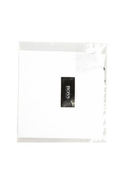 Hugo Boss Men's 100% Cotton Solid White Pocket Square: Picture 2