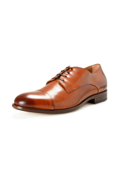 Hugo Boss Men's "Barkley_Derb-Buct" Medium Brown Leather Derby Shoes