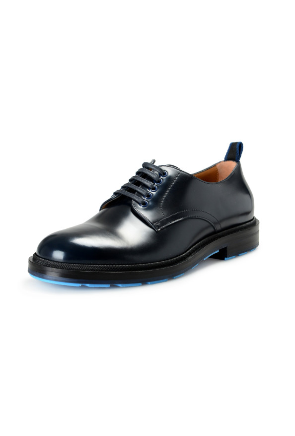 Hugo Boss Men's "Royal_Derb-bo" Navy Blue Leather Derby Shoes 