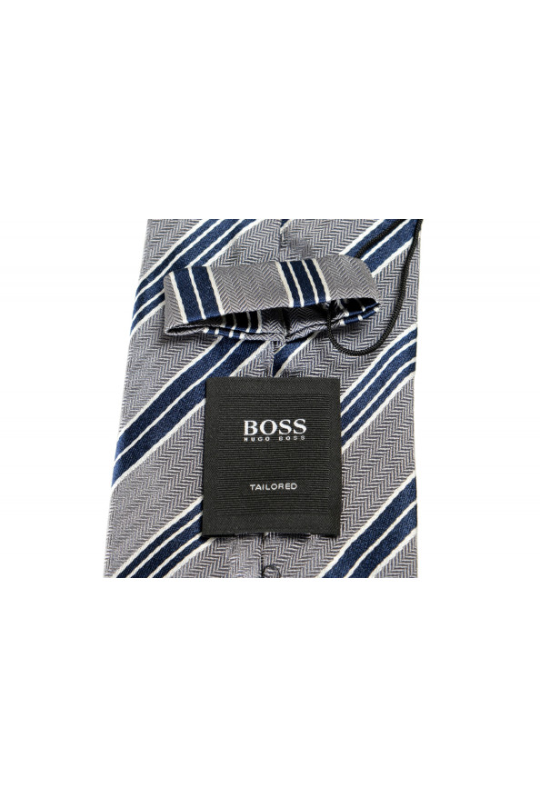 Hugo Boss Men's Multi-Color Striped 100% Silk Tie: Picture 3
