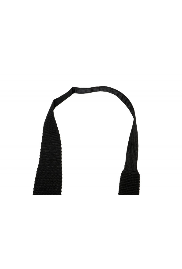 Hugo Boss Men's Black Knitted Square End Tie: Picture 3