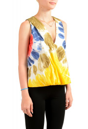 Dsquared2 Women's Multi-Color V-Neck Sleeveless Blouse Top : Picture 2