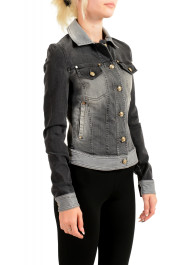 Versace Jeans Women's Gray Button Down Denim Jacket: Picture 2