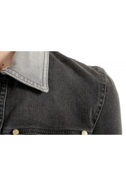 Versace Jeans Women's Gray Button Down Denim Jacket: Picture 4