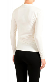 Gianfranco Ferre Women's Ivory Graphic Long Sleeve T-Shirt : Picture 3