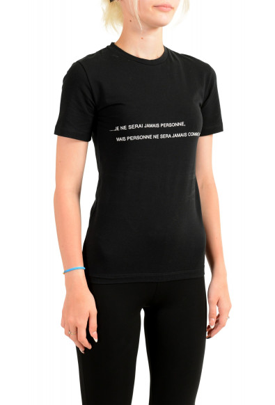 Gianfranco Ferre Women's Black Graphic Short Sleeve T-Shirt : Picture 2