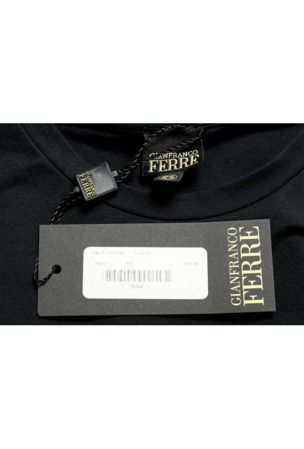Gianfranco Ferre Women's Black Graphic Short Sleeve T-Shirt: Picture 6