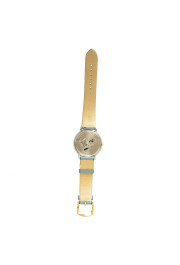 Versace Unisex V Circle "Courage" Light Blue Leather Strap Watch: Picture 3