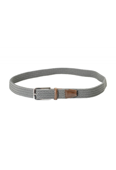 Hugo Boss Men's "Clorio" Leather Gray Braided Belt : Picture 2