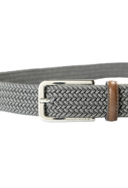 Hugo Boss Men's "Clorio" Leather Gray Braided Belt : Picture 3