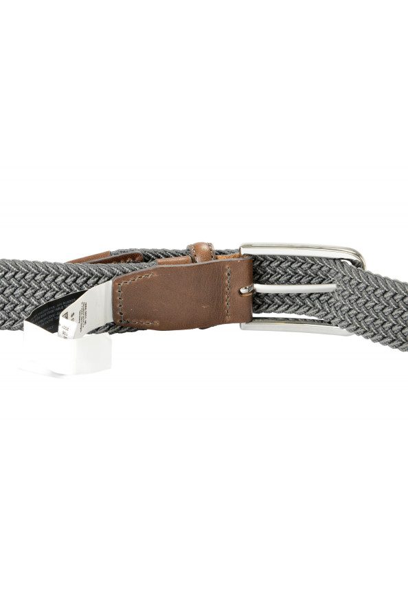 Hugo Boss Men's "Clorio" Leather Gray Braided Belt : Picture 4