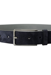 Hugo Boss Men's "Golia-Sd" Navy Blue Suede Leather Belt : Picture 3
