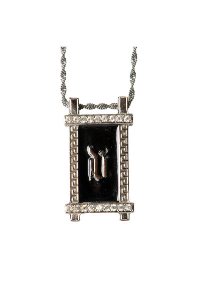 Gianni Versace Unisex Silver Color Metal Chain Necklace With Pendant: Picture 2