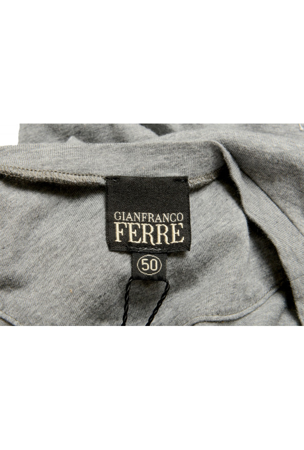 Gianfranco Ferre Men's Gray Graphic Print Crewneck T-Shirt : Picture 5