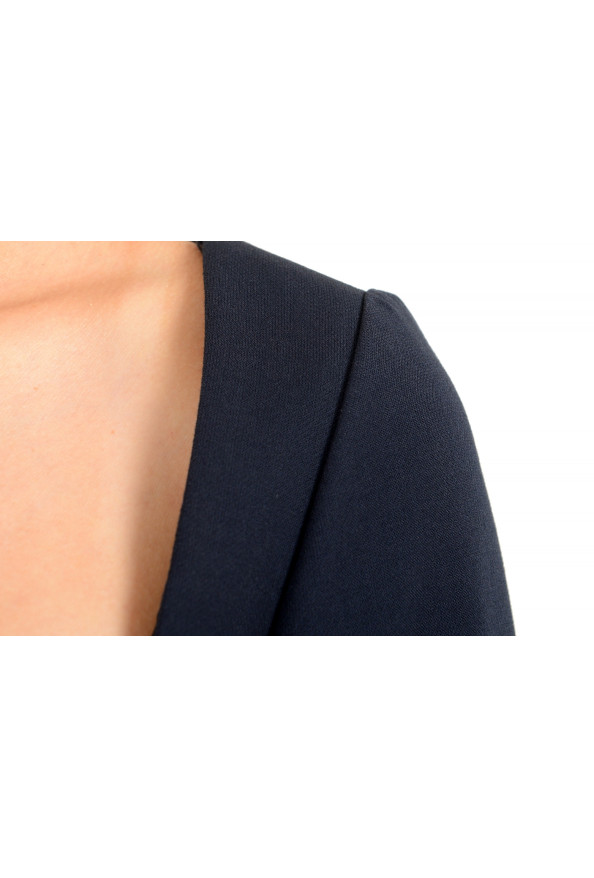 Hugo Boss Women's "Kieroni" Blue Square Neck Belted Long Sleeve Dress: Picture 4