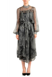 Hugo Boss Women's "Desomy" Silk See Through Midi Dress