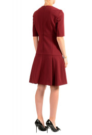 Hugo Boss Women's "Dobella" Vine Red Short Sleeve Fit & Flare Dress: Picture 3