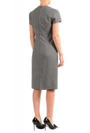 Hugo Boss Women's "Daedalus" Houndstooth 100% Wool Short Sleeve Pencil Dress: Picture 3