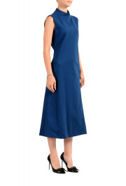 Hugo Boss Women's "Devika" Blue Sleeveless Mock Neck A-Line Dress : Picture 2