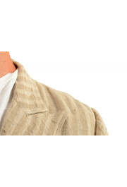 Dolce & Gabbana Men's Beige 100% Linen Striped Blazer: Picture 4