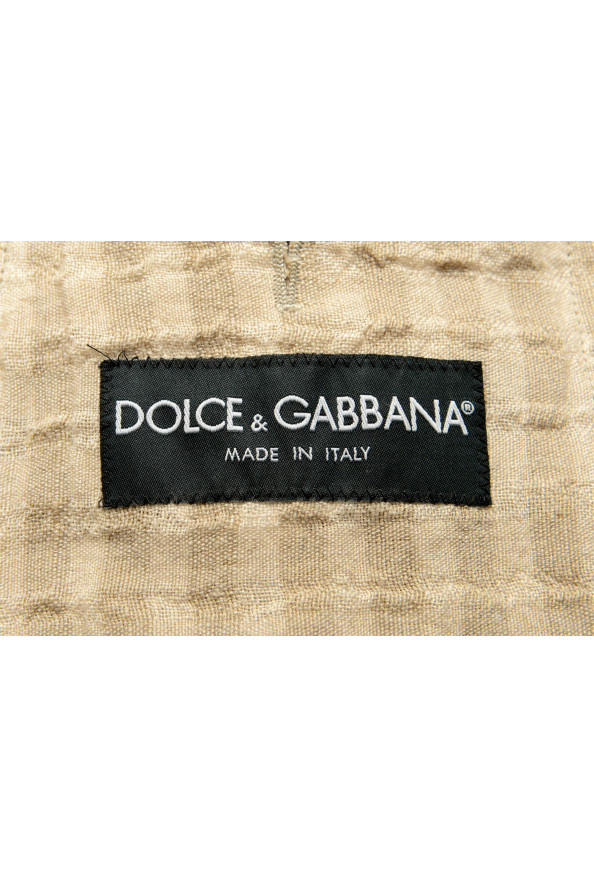 Dolce & Gabbana Men's Beige 100% Linen Striped Blazer: Picture 6