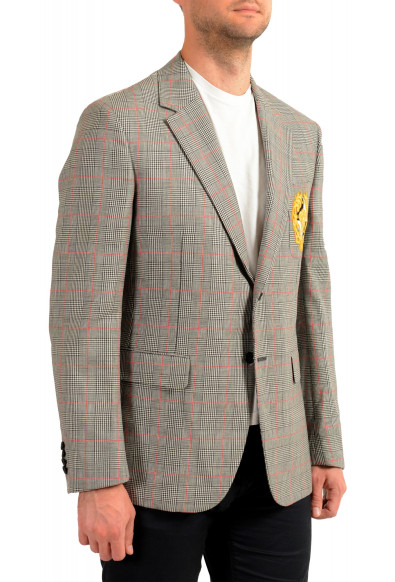 Versace Men's Wool Mohair Plaid Two Button Sport Coat Blazer : Picture 2