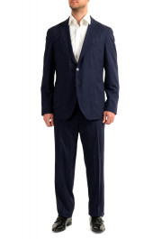 Hugo Boss Men's "T-Novem/Brite" Blue 100% Wool Two Button Suit
