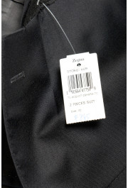 Zegna Men's Black 100% Wool Two Button Suit : Picture 8