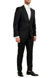 Hugo Boss Men's "Arti/Hesten193" Extra Slim Fit Black Wool Two Button Suit: Picture 2