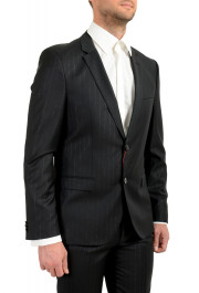 Hugo Boss Men's "Arti/Hesten193" Extra Slim Fit Black Wool Two Button Suit: Picture 5