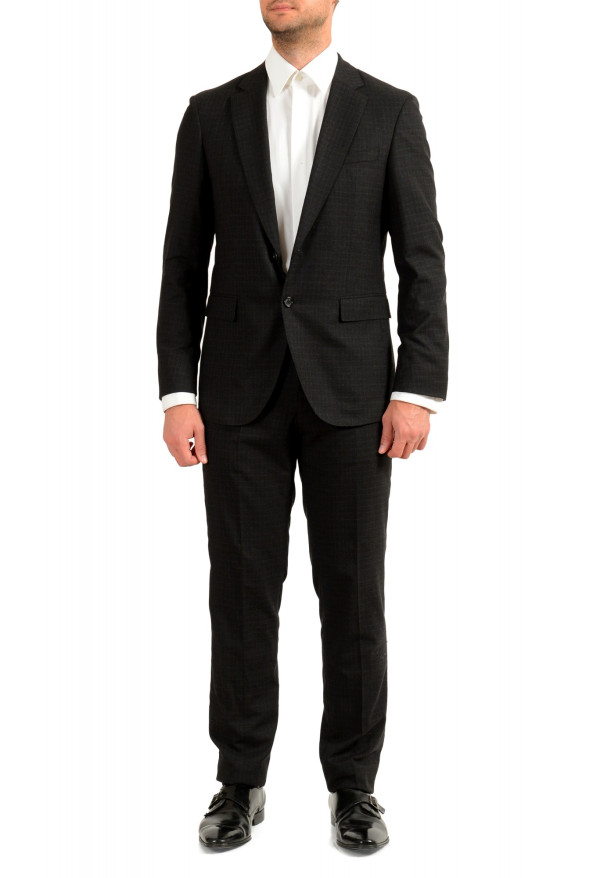 Hugo Boss Men's "F-Harversen2/Garvin" Slim Fit Plaid 100% Wool Two Button Suit