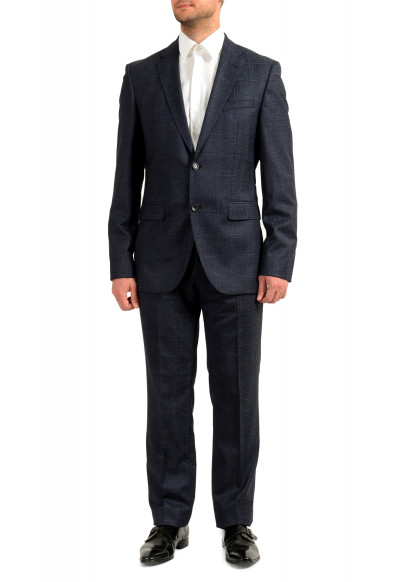 Hugo Boss Men's "Jackson/Lenon2" Regular Fit Plaid 100% Wool Two Button Suit