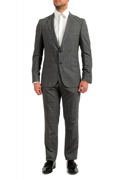 Hugo Boss Men's "Novan6/Ben2" Slim Fit Plaid 100% Wool Two Button Suit