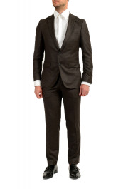 Hugo Boss Men's "Novan6/Ben2" Slim Fit Plaid 100% Wool Two Button Suit