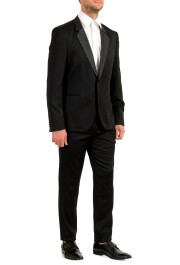 Hugo Boss Men's "Arti/Hesten201E1" Extra Slim Black Tuxedo Wool One Button Suit: Picture 2