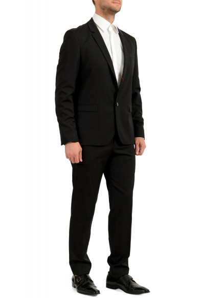 Hugo Boss Men's "Away/Hu-Go-193" Extra Slim Fit Black 100% Wool Two Button Suit: Picture 2