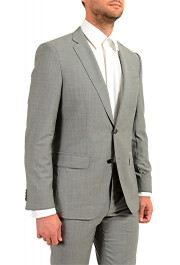 Hugo Boss Men's "Huge4/Genius3" Slim Fit Gray 100% Wool Two Button Suit: Picture 5