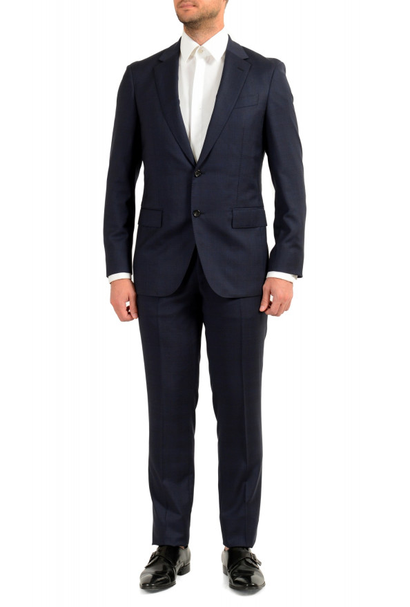 Hugo Boss Men's "F-Jacksen2/Lane2" Regular Fit Plaid 100% Wool Two Button Suit