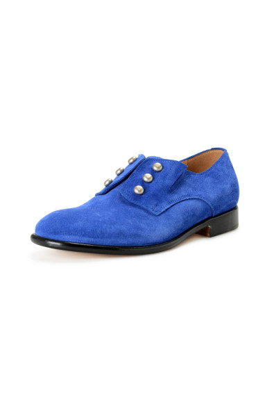Maison Margiela Women's Royal Blue Suede Leather Flats Loafers Shoes 