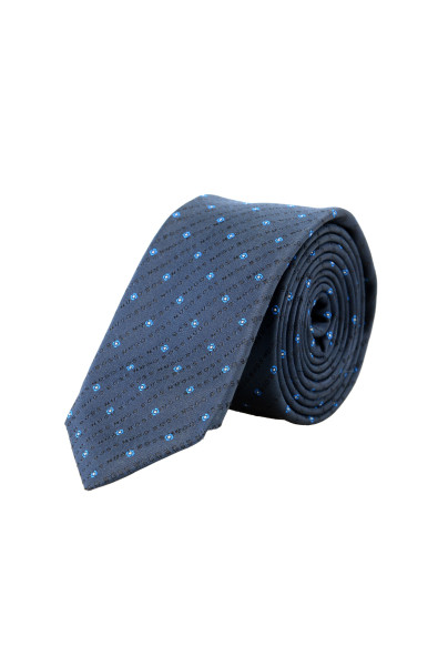 Hugo Boss Men's Multi-Color Logo Print 100% Silk Tie