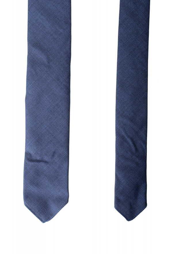 Hugo Boss Men's Solid Blue 100% Wool Tie: Picture 2