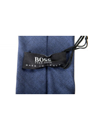 Hugo Boss Men's Solid Blue 100% Wool Tie: Picture 3