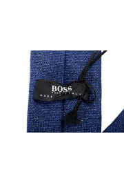 Hugo Boss Men's Blue Hemp Wool Tie: Picture 3
