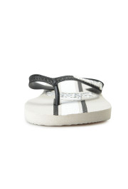 Philipp Plein Grey Rubber Logo Print Flip Flops Shoes: Picture 7