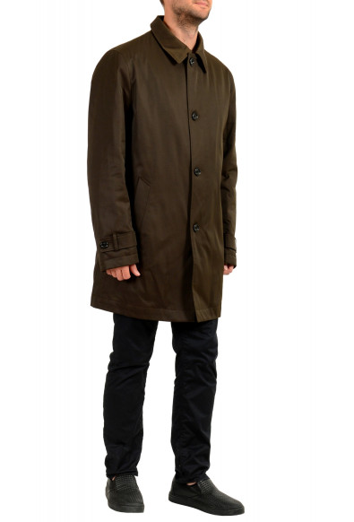 Hugo Boss Men's "Dain" Olive Green Button Down Trench Coat : Picture 2