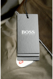 Hugo Boss Men's "Dain" Olive Green Button Down Trench Coat : Picture 6