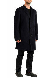 Hugo Boss Men's "Stratus3" Regular Fit Blue Wool Cashmere Coat: Picture 2