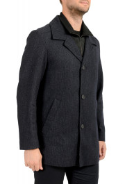 Hugo Boss Men's "Barelto1942" Blue Wool Button Down Coat : Picture 2